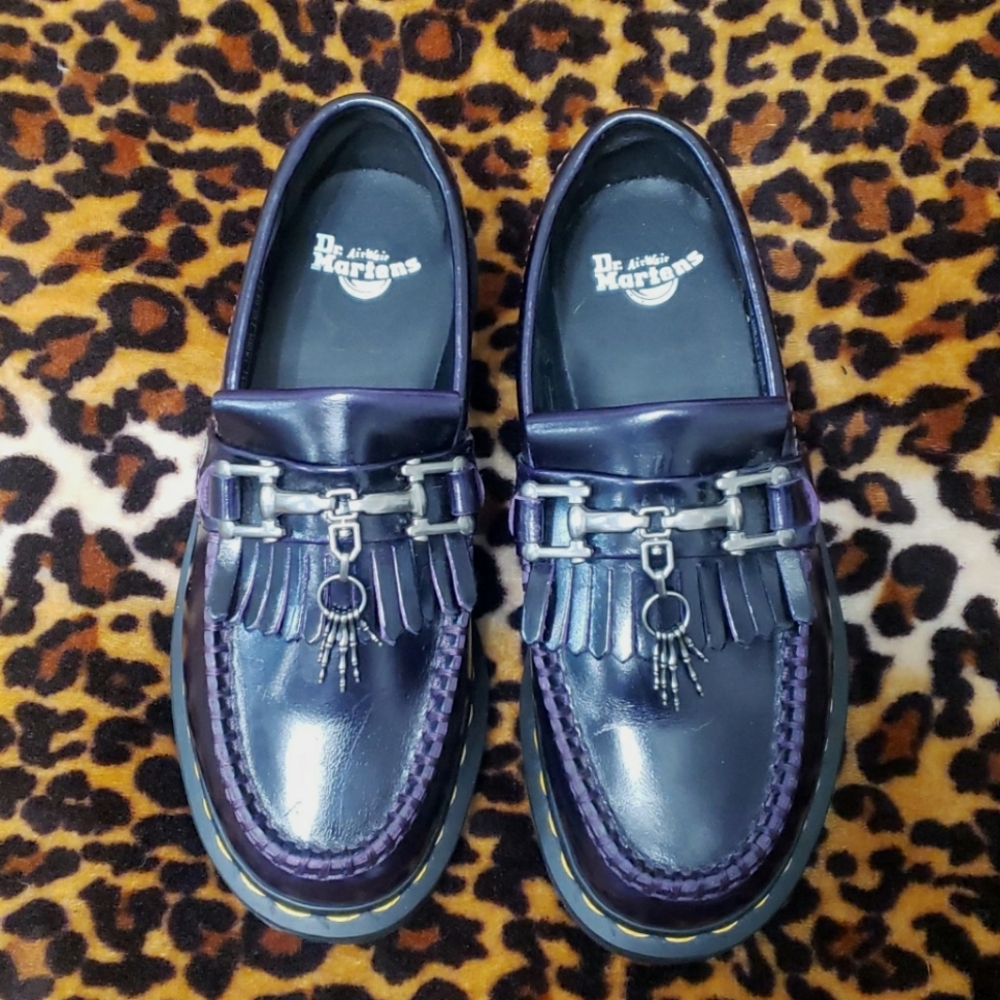 Dr. Martens Women's Purple Tassel Loafers